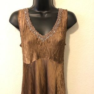 Lightweight gorgeous golden dress